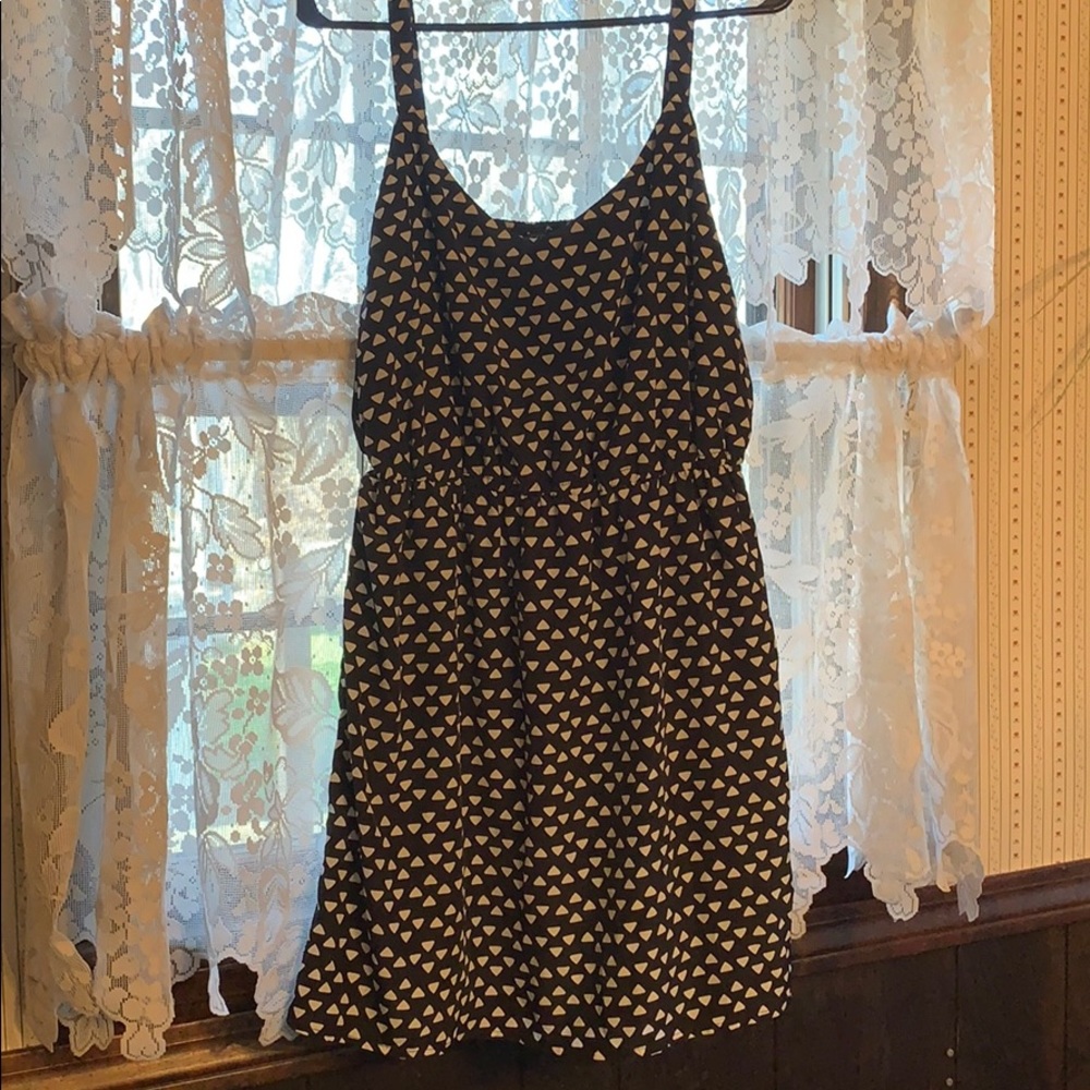 Black and white printed summer dress
